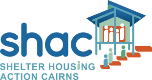 logo on website for shelter housing action cairns, a charity