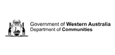 The logo for the State Government of Western Australia's Department of Communities
