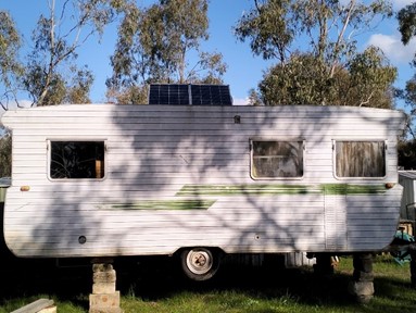 Solar panels for caravan donated from GIVIT